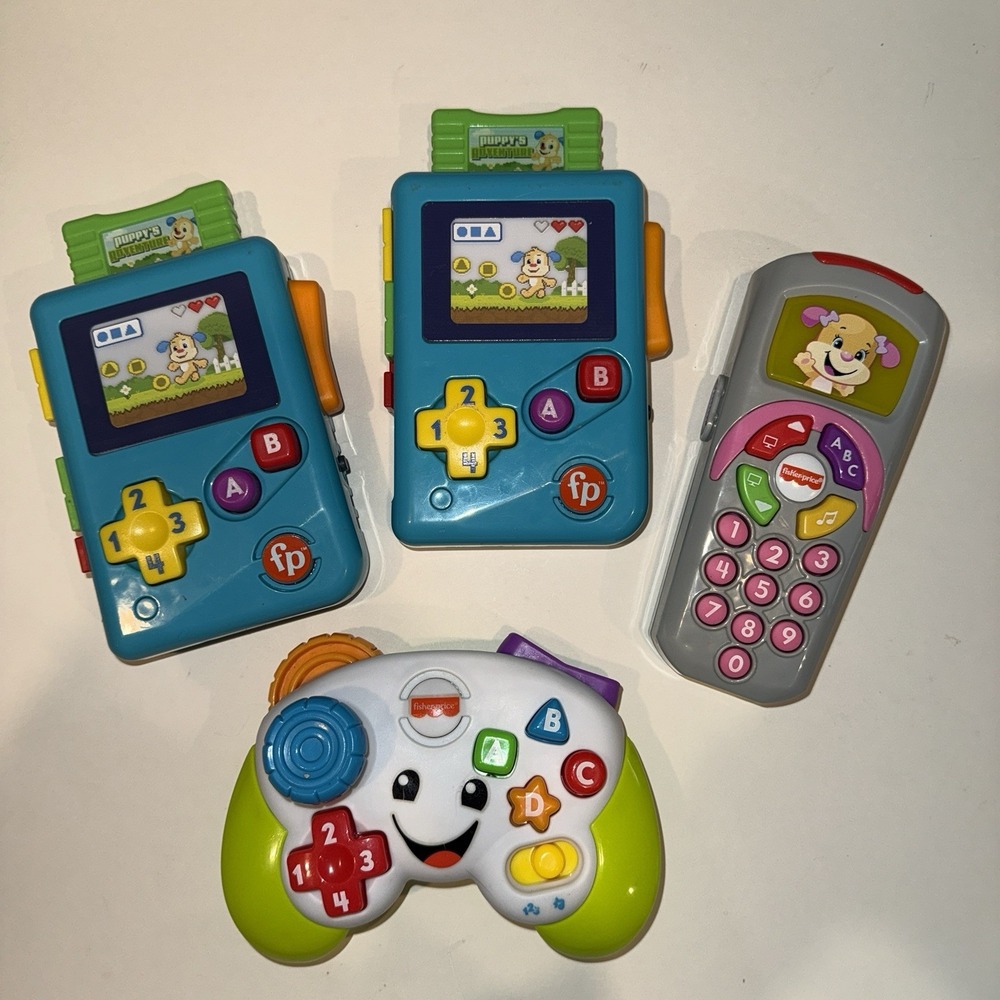 Fisher Price Laugh & Learn Lil' Gamer Educational Musical Activity Toy Lot Of 4